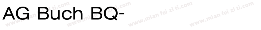 AG Buch BQ字体转换